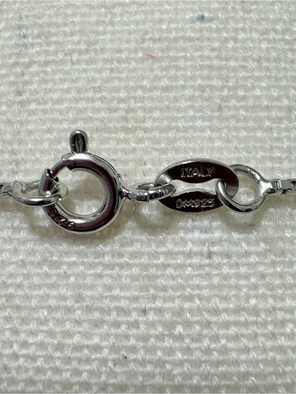 Sterling Silver Moissanite Cross Pendant on 16” Box Chain - Picture 11 of 13
